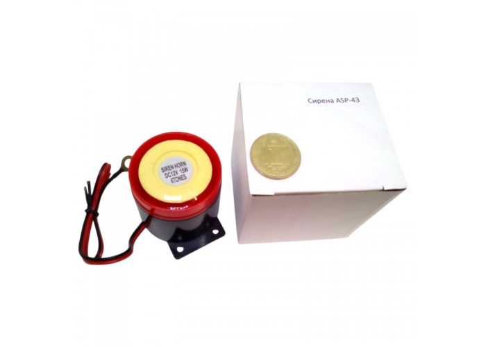 Сирена п'єзоелектрична Tiger ASP-43 15Вт 6 тон